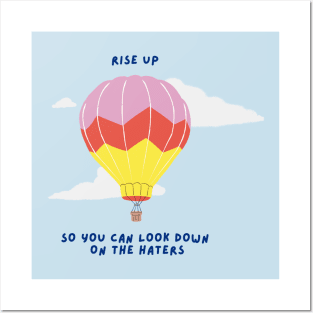hot air balloon quote Posters and Art